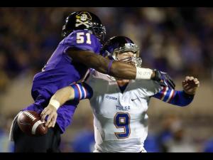 Pirate D will wreak havoc - again - on Tulsa's QB and offense.