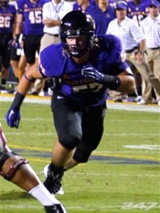 Out of the blue: Allely stepped up and earned his PT.